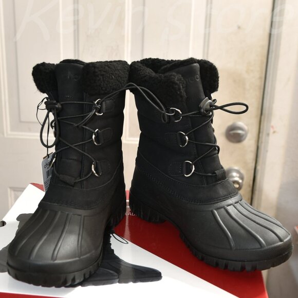 Ladies cold Weather Snow boot Black - Picture 2 of 10